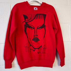 Grace Jones Style Art Sweatshirt