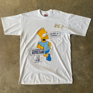 Bart SImpson University of Notre Dame T-shirt