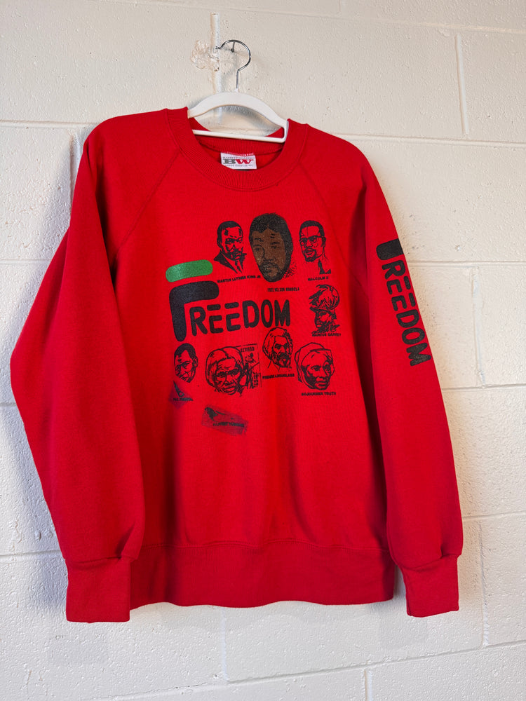 Black Freedom Fila Crewneck