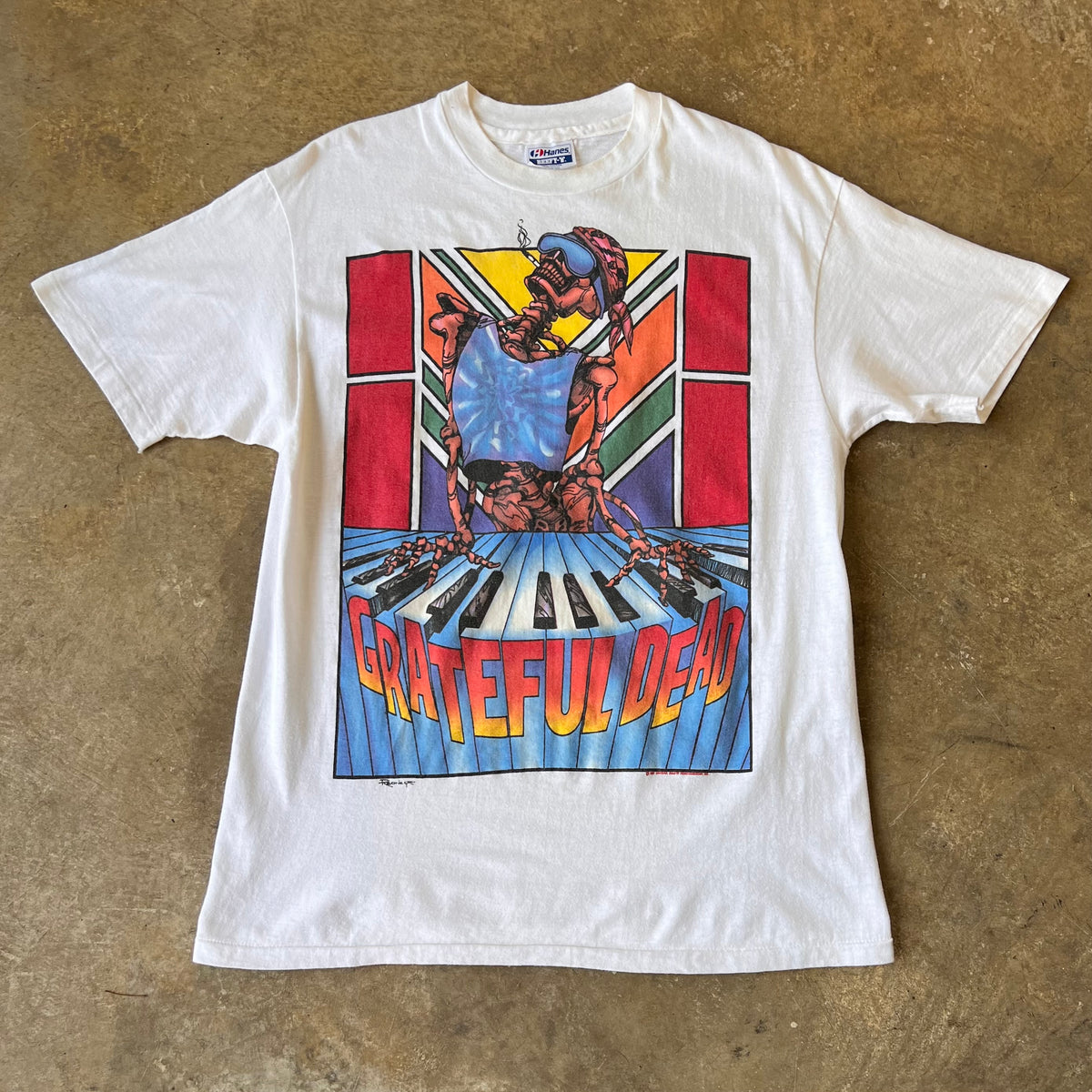 Grateful Dead Brent Mydland Skeleton T-shirt – Reware Vintage