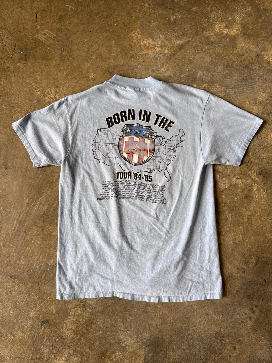 Bruce Springsteen 84-85 Blue Pink Cadillac T-Shirt – Reware Vintage