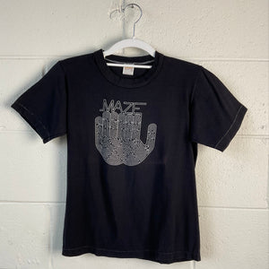 Vintage Maze Black T Shirt