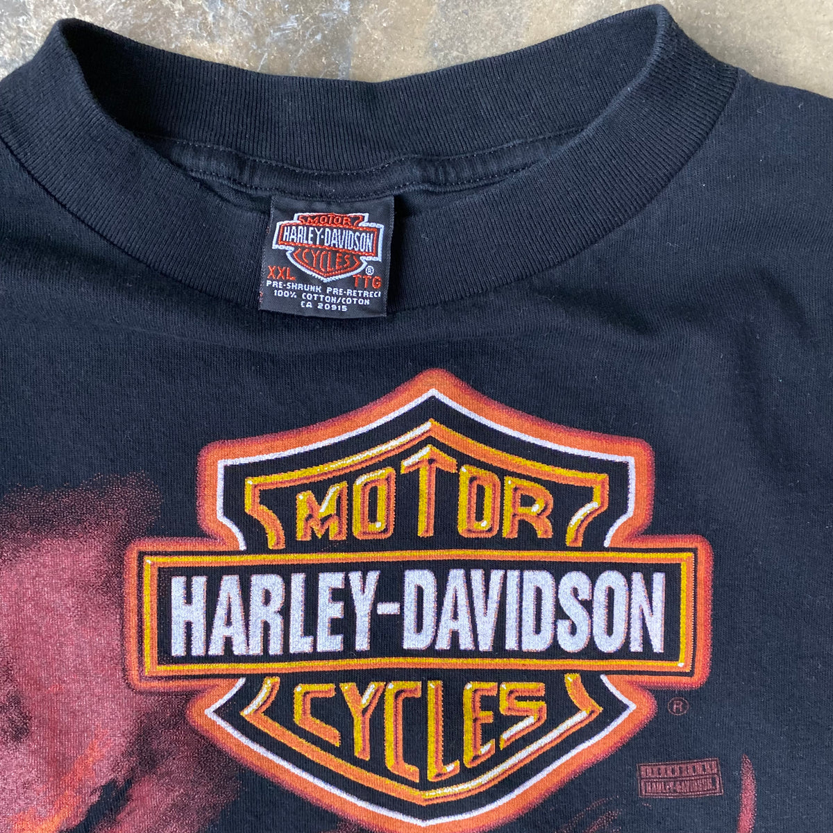 T-shirt Harley-Davidson 100% Coton - Tailles XL, L, M, 2XL - Création Artisanale