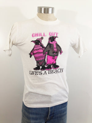 Chill Out Hypercolor Penguins T Shirt