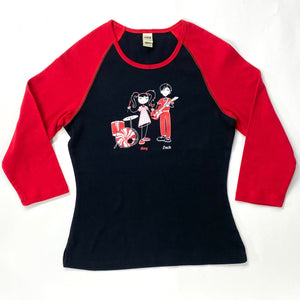 White Stripes Raglan Shirt