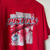 Pistons Red Net T-Shirt