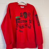 Black Freedom Fila Crewneck