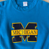 Teal Reverse Weave U of M Sweatshirt