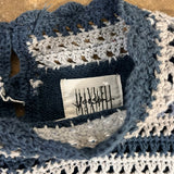 Blue Crochet Sweater