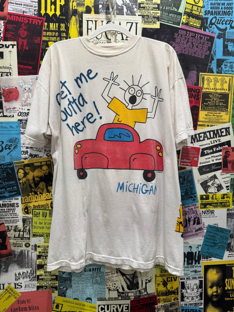 Scared Guy Michigan T-Shirt