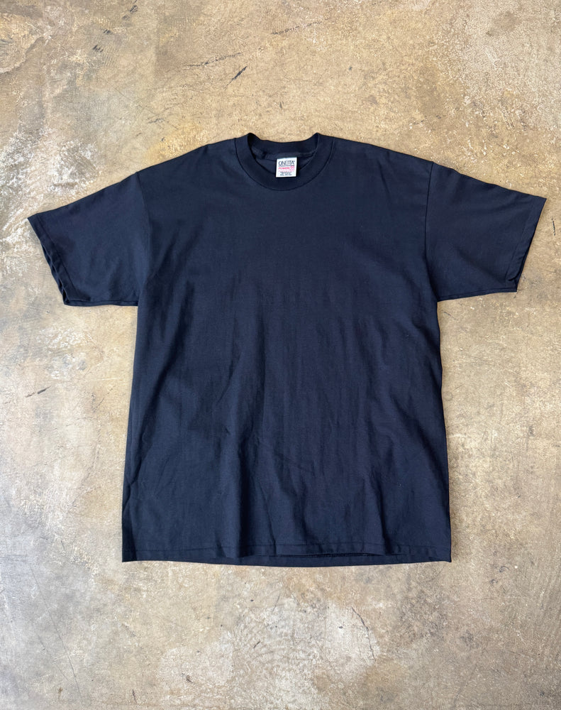 Oneita Power 50 Plus Blank Black T-shirt