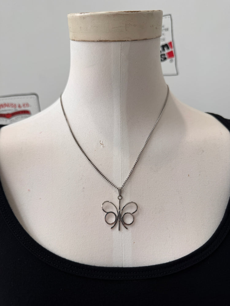 70s Butterfly Necklace