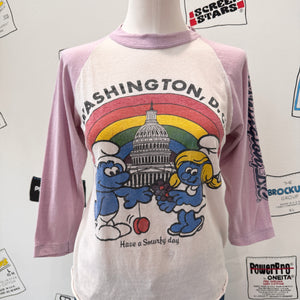 Smurfs Washington DC Raglan