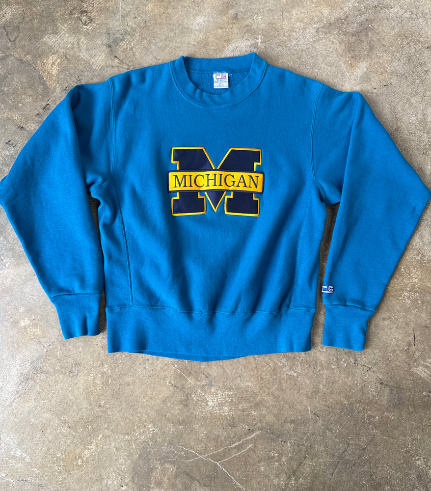 Teal Reverse Weave U of M Sweatshirt
