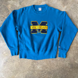 Teal Reverse Weave U of M Sweatshirt