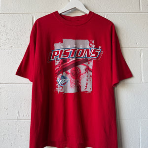 Pistons Red Net T-Shirt