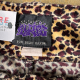 Leopard Velvet Wide Leg Pants