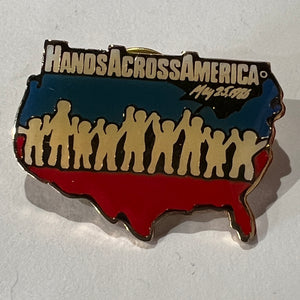 Hands Across America Pinback