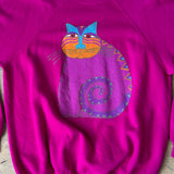 Laurel Burch Cat Sweatshirt