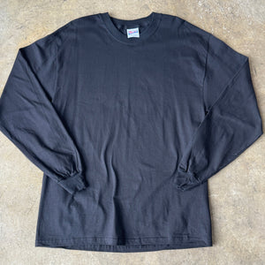 Hanes Beefy Black LS T-Shirt