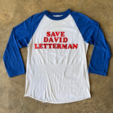 Save David Letterman Raglan