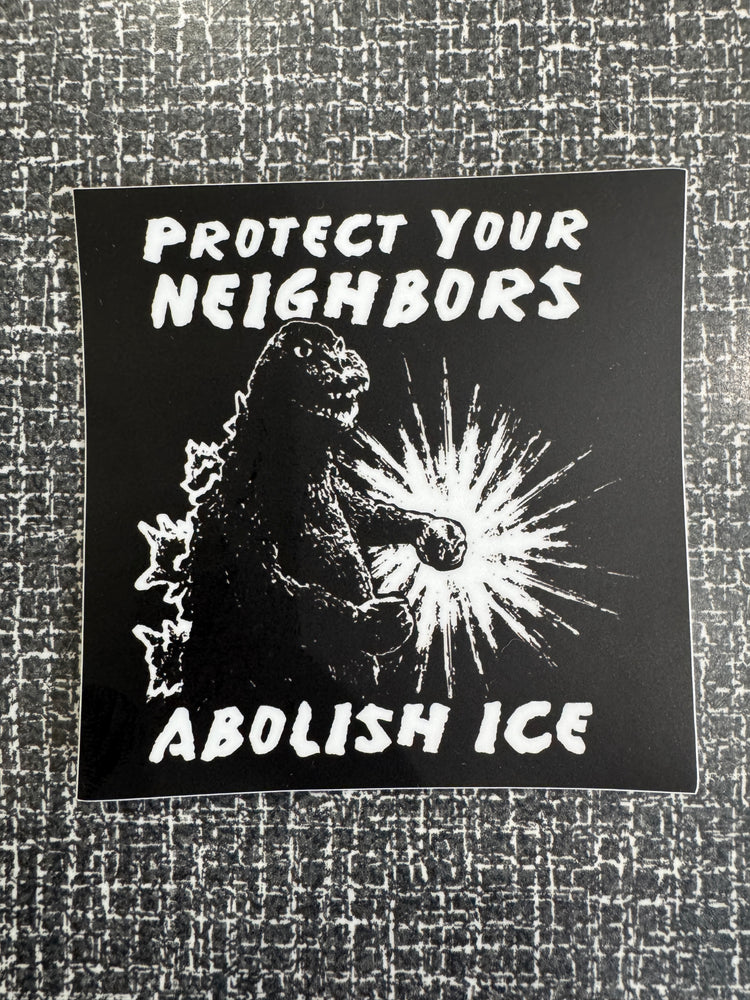 Godzilla Abolish Ice Sticker
