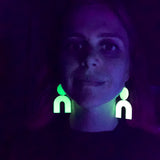 Billie Eilish Glow in the Dark Record Earrings
