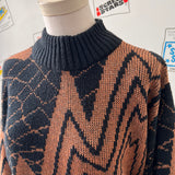 Copper Mock Neck Sweater
