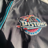 Detroit Pistons Teal Quilted Coat