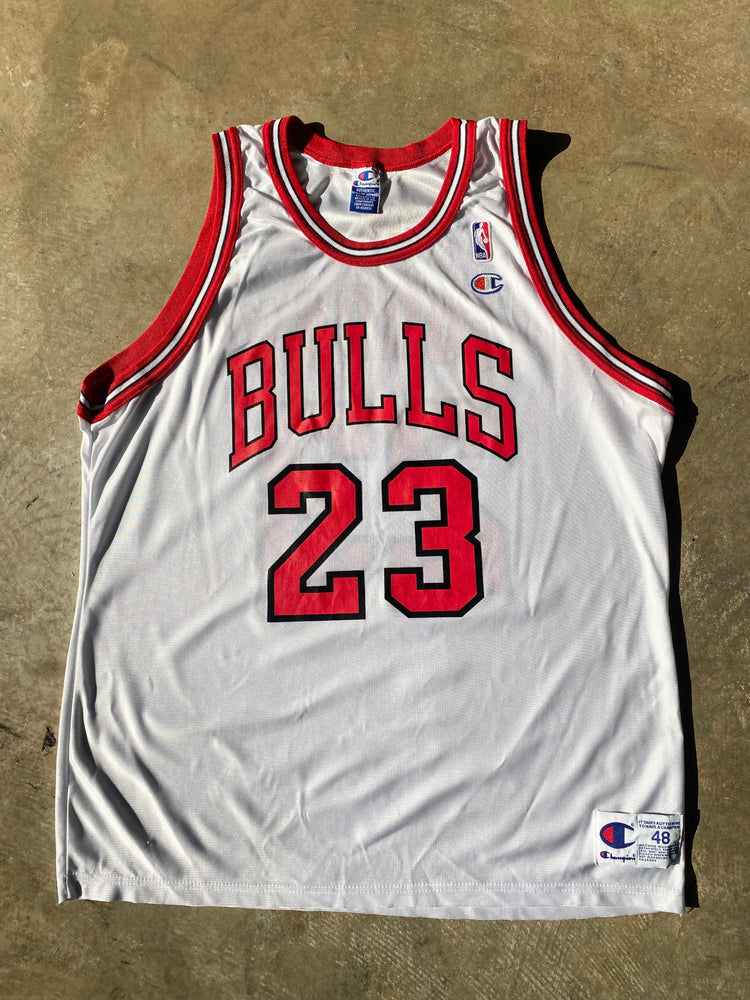 Vintage Chicago Bulls Michael Jordan 23 Champion NBA Jersey 