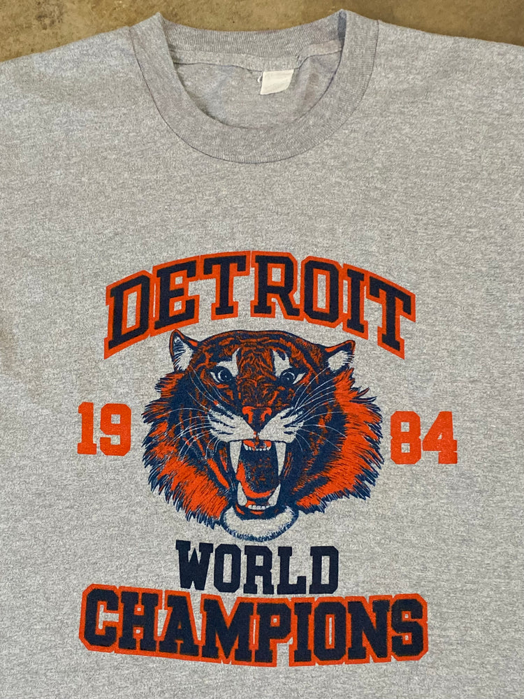 Detroit Tigers Vintage 1984 World Series Champions T-Shirt Medium/Large 80's