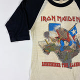 Iron Maiden Brain Damage in Tejas Raglan Shirt