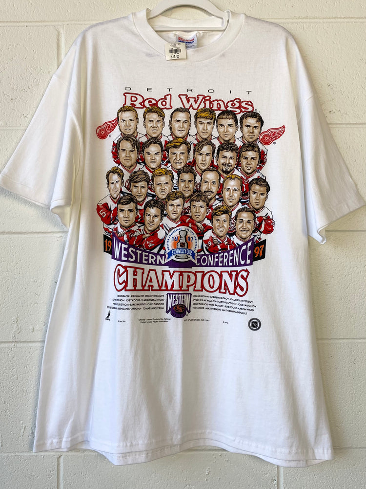 Detroit Red Wings 1997 Caricature T-shirt