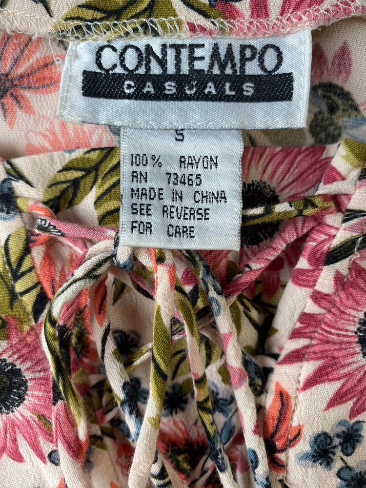 Contempo Casuals Babydoll Dress Reware Vintage Contempo Casuals Babydoll Dress Reware Vintage