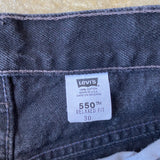 Black Levis 550 Shorts