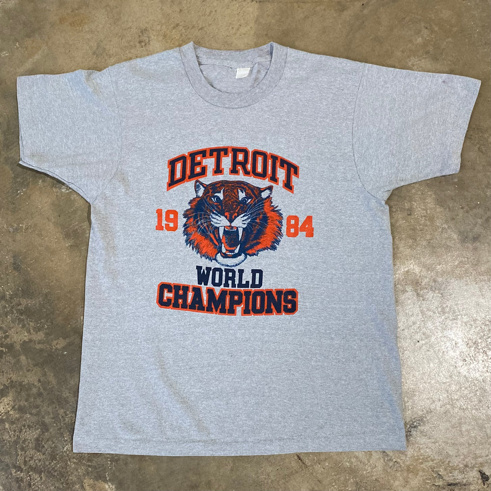 Detroit Tigers Vintage 1984 World Series Champions T-Shirt Medium/Large 80's