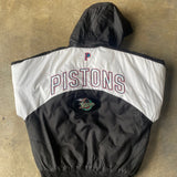Detroit Pistons Teal Quilted Coat