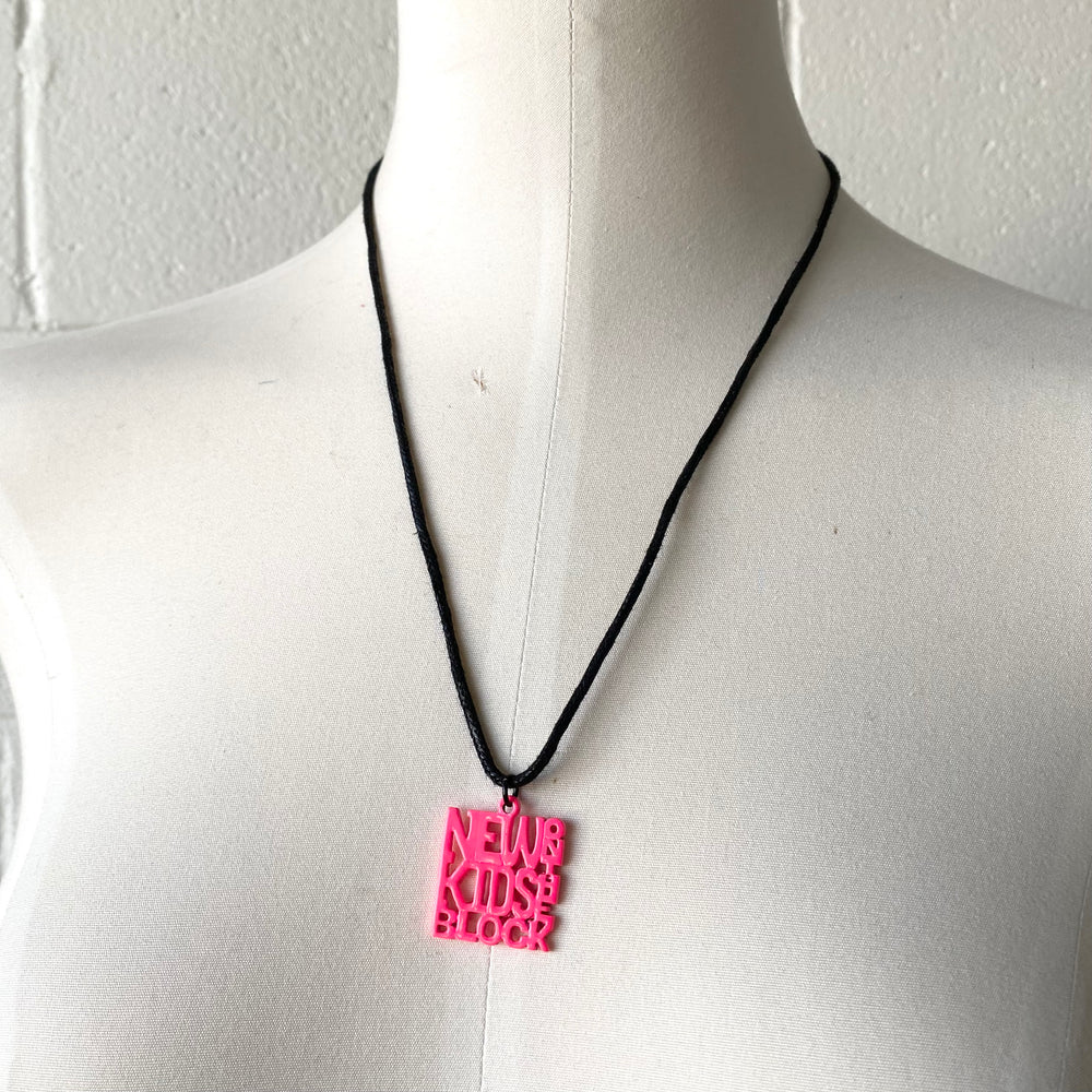 Pink NKOTB Necklace