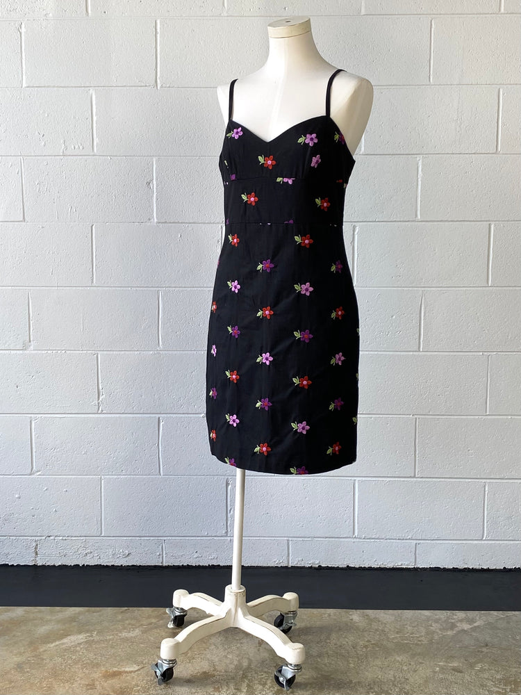 Embroidered Betsey Johnson Dress Reware Vintage Embroidered Betsey Johnson Dress Reware Vintage