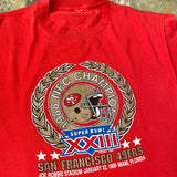 Super Bowl XXIII 1989 49ers Superbowl T-shirt